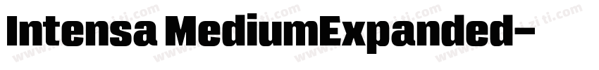 Intensa MediumExpanded字体转换